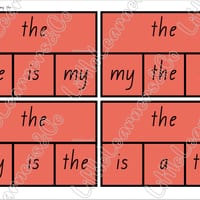 Tricky Word Match Activity (QLD font) - thumbnail 3 of 5