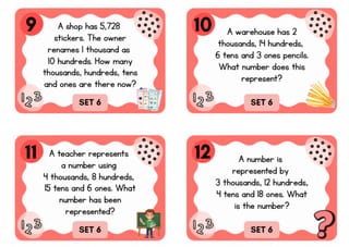 Place Value & Representing Numbers 96 Task Cards | Years 3–4 | Aust Curriculum - image 4 of 7