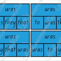 Tricky Word Match Activity (QLD font) - thumbnail 5 of 5