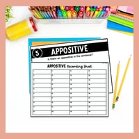 Appositive Task Cards | Essential & Nonessential Appositives | Sentence Writing - thumbnail 5 of 8