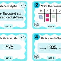 Place Value & Representing Numbers 96 Task Cards | Years 3–4 | Aust Curriculum - thumbnail 2 of 7
