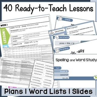 Spelling and Word Study | Set 1 | 10 Weeks of Lessons | Year 6 - image 3 of 5