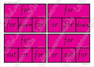 Tricky Word Match Activity (VIC font) - image 2 of 5