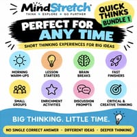 Quick Thinks Bundle 1 | 6 Short Critical Thinking Activities | Mixed-Ability & HPGE | Grades 3-8 - thumbnail 2 of 4