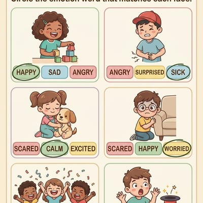 My Big Feelings: Emotions Flashcards, Worksheets & Calm-Down Activities for Kids