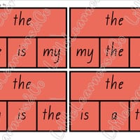 Tricky Word Match Activity (VIC font) - thumbnail 4 of 5