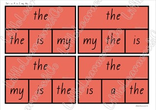 Tricky Word Match Activity (VIC font) - image 4 of 5