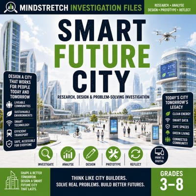 Smart Future City | Real-World Investigation & Design Challenge | Mixed Ability & HPGE Years 3–8