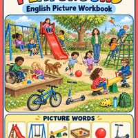 At the Playground ESL Vocabulary Worksheets | Picture Writing Activities