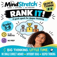 Rank It! | Quick Think #4 | Critical Thinking & Ranking Activity | HPGE & Mixed-Ability | Years 3-8 - thumbnail 1 of 4