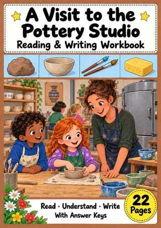 A Visit to the Pottery Studio | Reading Comprehension & Writing | Grades 1-2 - image 1 of 4