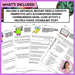 Year 4 | First Fleet Historical Recount | Convict | AC v9 | Reading Comprehension - image 2 of 4