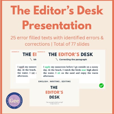The Editor's Desk Presentation: 25 Editing Challenges | Stage 2