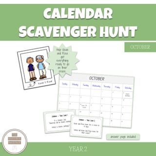 Calendar Scavenger Hunt | October - image 1 of 1