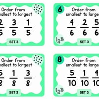 Fractions Task Cards Years 3–4 | 64 Differentiated Maths Problems | Australian - thumbnail 4 of 5