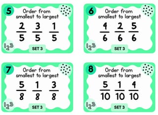 Fractions Task Cards Years 3–4 | 64 Differentiated Maths Problems | Australian - image 4 of 5