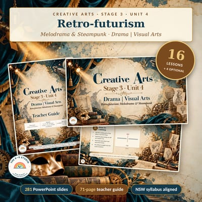 Stage 3 Creative Arts – Unit 4: Retro-futurism (Melodrama & Steampunk) | Drama & Art | NSW Syllabus