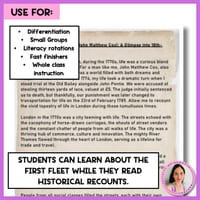 Year 4 | First Fleet Historical Recount | Convict | AC v9 | Reading Comprehension - thumbnail 3 of 4