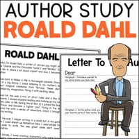 About The Author Study of Roald Dahl - The BFG & More ELA Book Study Activities