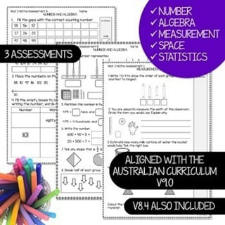 Year 2 Maths Assessments | Australian Curriculum v8 & v9 | Test Pack and Records - image 3 of 4