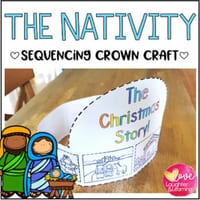 Christmas Craft - Nativity Sequencing Crown