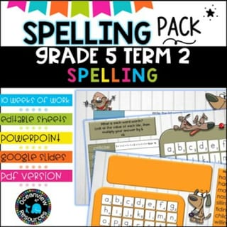 Grade 5 Term 2 Spelling- Suitable for Distance Learning - image 1 of 6