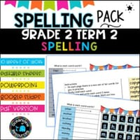 Grade 2 Term 2 Spelling- Suitable for Distance Learning - thumbnail 1 of 6