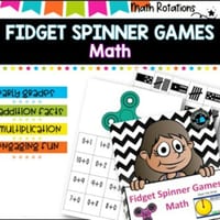 Fidget spinner math games I no prep!! I ideal for math groups and rotations