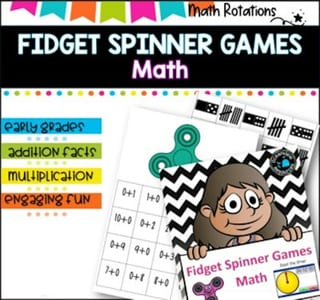Fidget spinner math games I no prep!! I ideal for math groups and rotations - image 1 of 4
