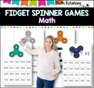 Fidget spinner math games I no prep!! I ideal for math groups and rotations - image 2 of 4