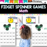 Fidget spinner math games I no prep!! I ideal for math groups and rotations - thumbnail 3 of 4