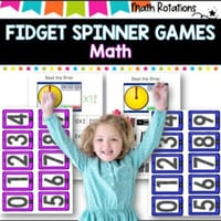 Fidget spinner math games I no prep!! I ideal for math groups and rotations - thumbnail 4 of 4
