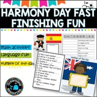 Number and Reading - Harmony Day version  Independent work packet - thumbnail 1 of 4