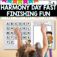 Number and Reading - Harmony Day version  Independent work packet - thumbnail 3 of 4