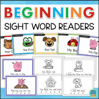 Emergent Readers Decodable Sight Word Books CVC Words Kindergarten Foundation Reading - image 1 of 5