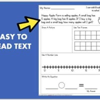 Year 1 Word Problems Maths Worksheets Addition & Subtraction to 20 - thumbnail 4 of 4