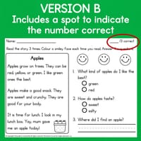 Year 1 Reading Comprehension Worksheets Decodable Passages with Questions - thumbnail 4 of 4