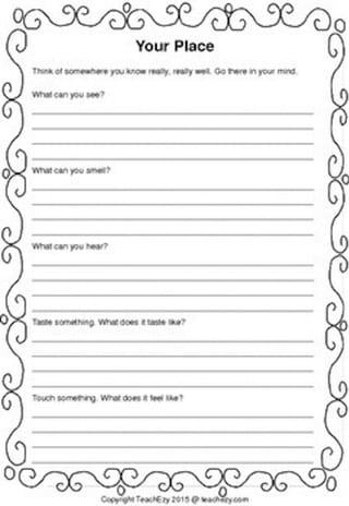 Imagery Writing Activity for Years 5 & 6 - image 3 of 4