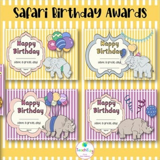 Safari Birthday Awards and Poster - image 3 of 4