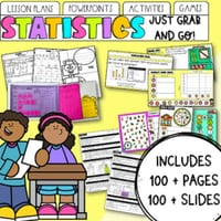 Statistics & Data | Maths Unit: Lessons, PowerPoint, Activities & Games
