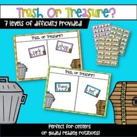 Trash or Treasure Phonics Sorting Activity - thumbnail 1 of 4