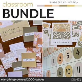 SUNDAZED Classroom Decor Bundle | Retro Classroom Decor - image 1 of 3