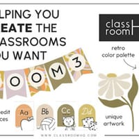 SUNDAZED Classroom Decor Bundle | Retro Classroom Decor - thumbnail 2 of 3