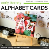 Beginning Sound Alphabet Letter Tracing Mats with Real Photos - thumbnail 1 of 4
