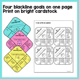Student Writing Goal Punch Cards | Student Editing Different Text Types - image 4 of 4