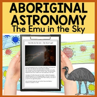 Aboriginal Astonomy  - Emu In the Sky Dreamtime Story and Information text - image 1 of 4