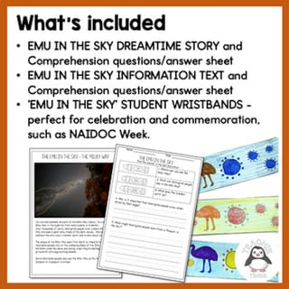Aboriginal Astonomy  - Emu In the Sky Dreamtime Story and Information text - image 4 of 4