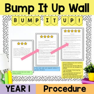 Year 1 Procedural Writing Bump It Up Wall | Procedure Writing - image 1 of 4