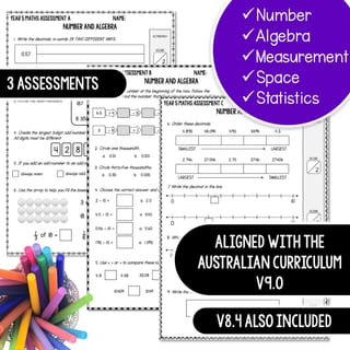 Maths Assessment Year 5 Australian Curriculum v8.4 and v9 - image 2 of 4
