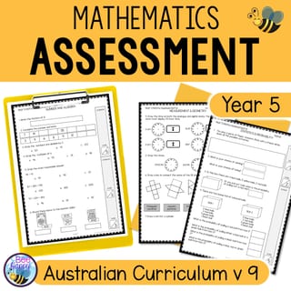Maths Assessment Year 5 Australian Curriculum v8.4 and v9 - image 1 of 4